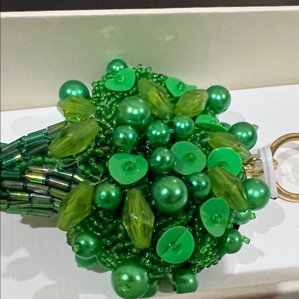 Haute Hippie | Whimsy Broccoli Beaded Bag Charm - Picture 7 of 7